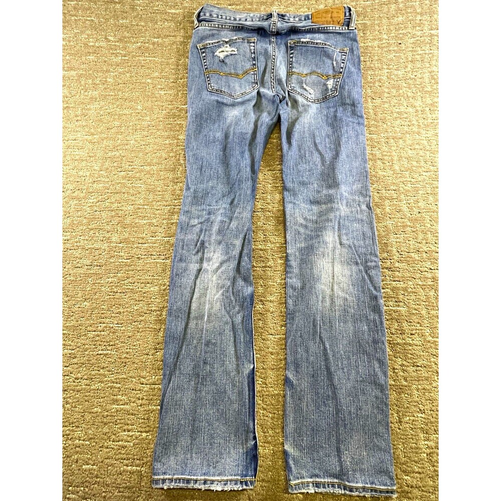 American Eagle Outfitters Core Flex slim Straight Blue Distressed Jeans 30X34